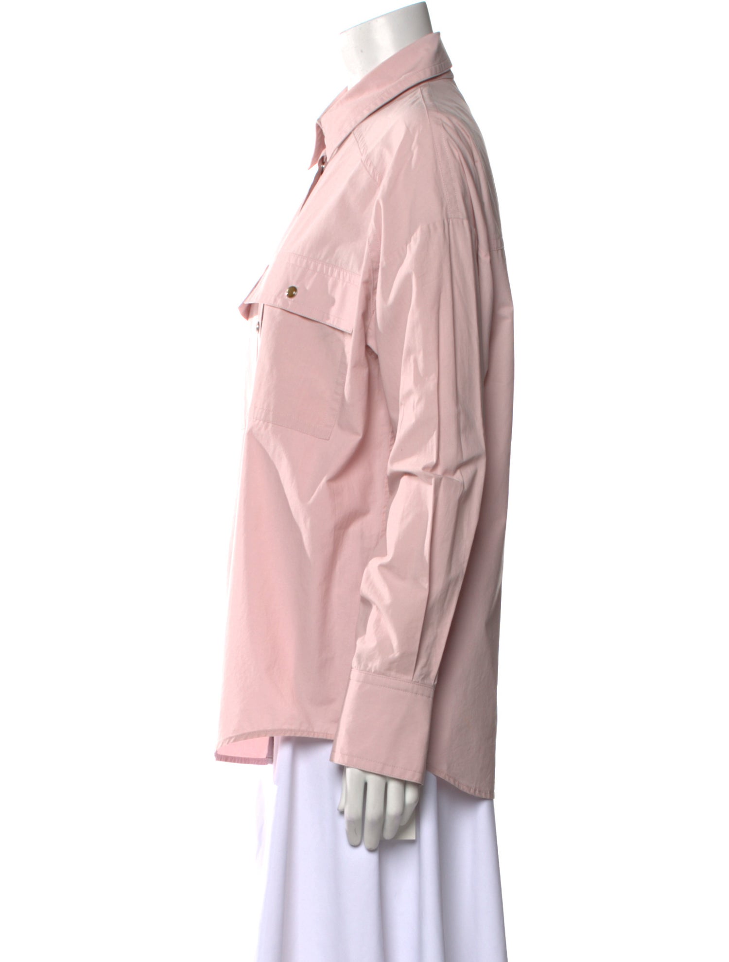 Khaite Long Sleeve Button-Up Top