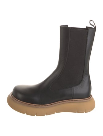 Khaite Leather Chelsea Boots