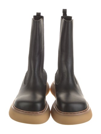 Khaite Leather Chelsea Boots