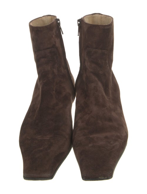 Khaite Suede Western Boots