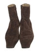 Khaite Suede Western Boots
