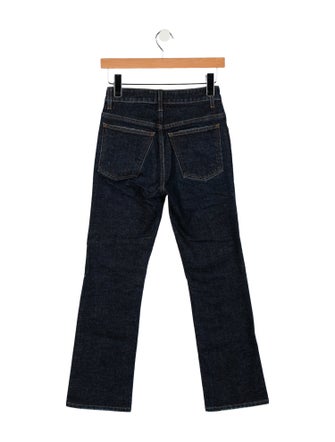 Khaite Mid-Rise Straight Leg Jeans