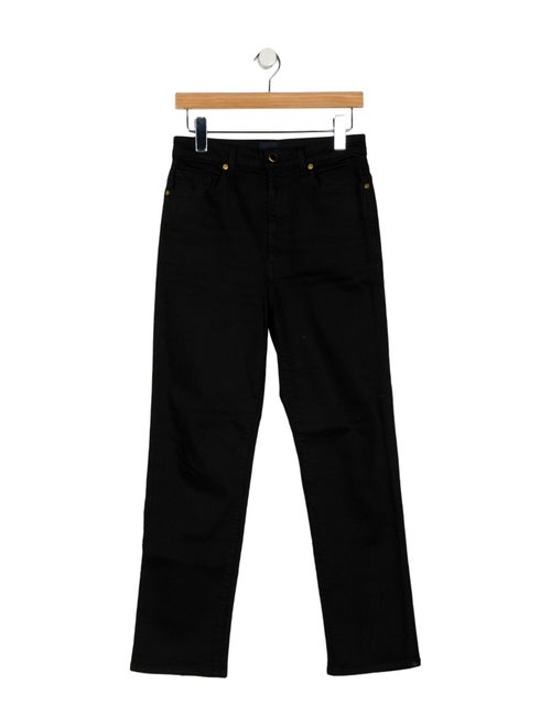 Khaite High-Rise Straight Leg Jeans