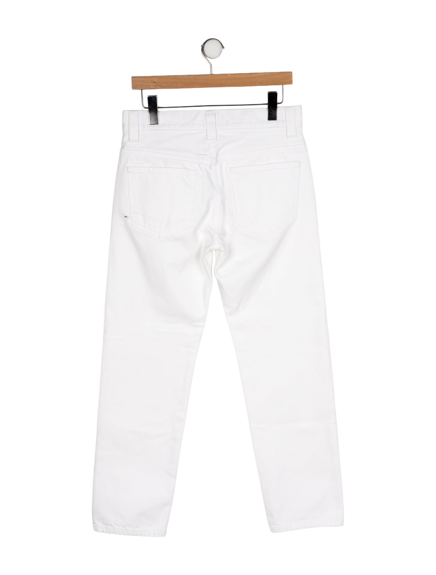 Khaite Mid-Rise Straight Leg Jeans