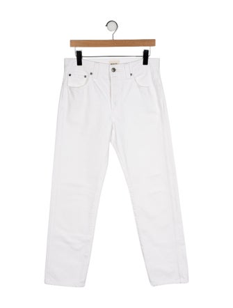 Khaite Mid-Rise Straight Leg Jeans