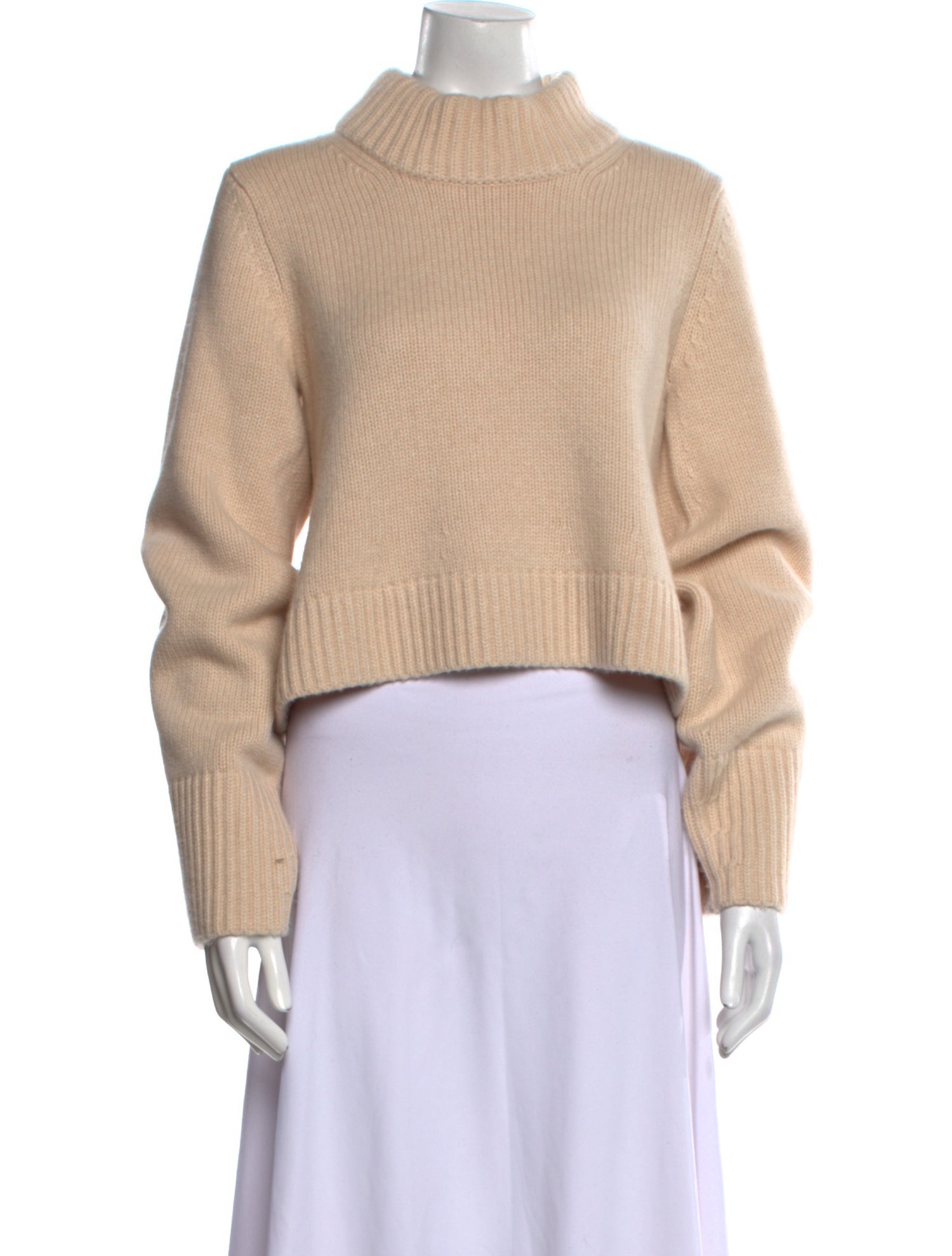 Khaite Cashmere Mock Neck Sweater