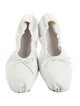 Khaite Leather Bow Accents Ballet Flats