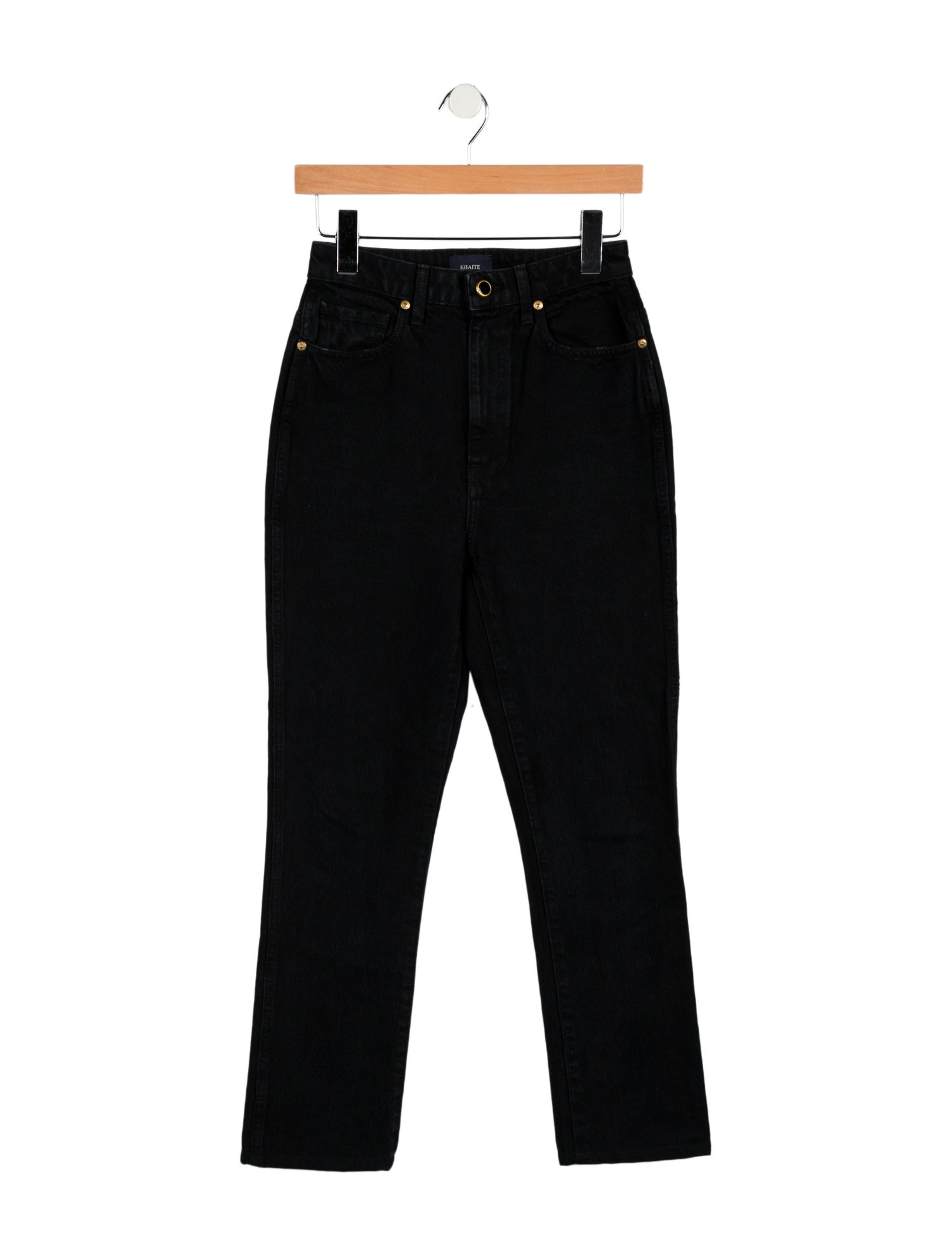 Khaite High-Rise Straight Leg Jeans