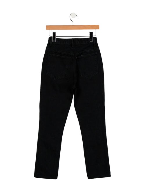 Khaite High-Rise Straight Leg Jeans