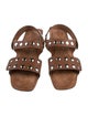 Khaite Leather Studded Accents Gladiator Sandals