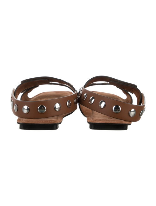 Khaite Leather Studded Accents Gladiator Sandals