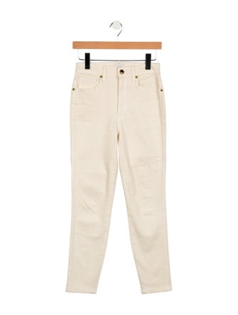 Khaite High-Rise Straight Leg Jeans