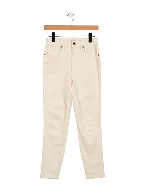 Khaite High-Rise Straight Leg Jeans