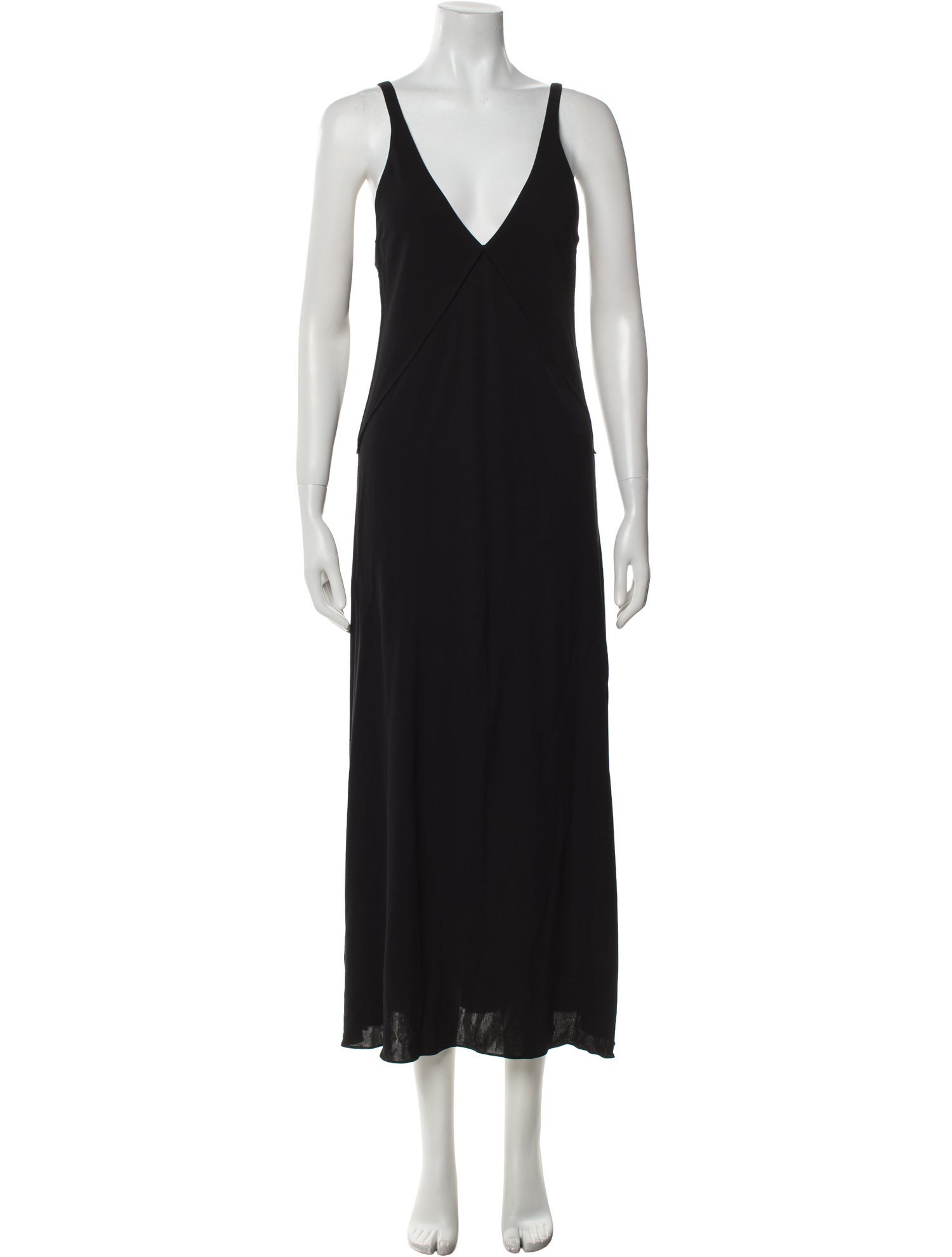 Khaite V-Neck Long Dress