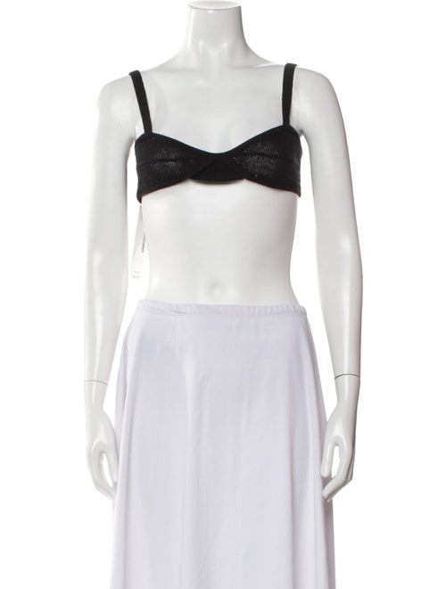 Khaite Cashmere Square Neckline Crop Top