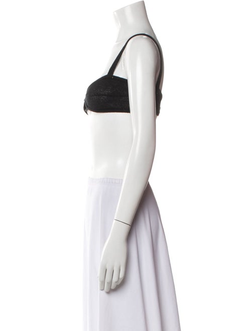 Khaite Cashmere Square Neckline Crop Top