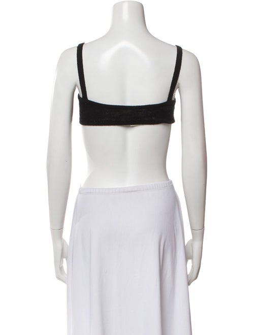 Khaite Cashmere Square Neckline Crop Top