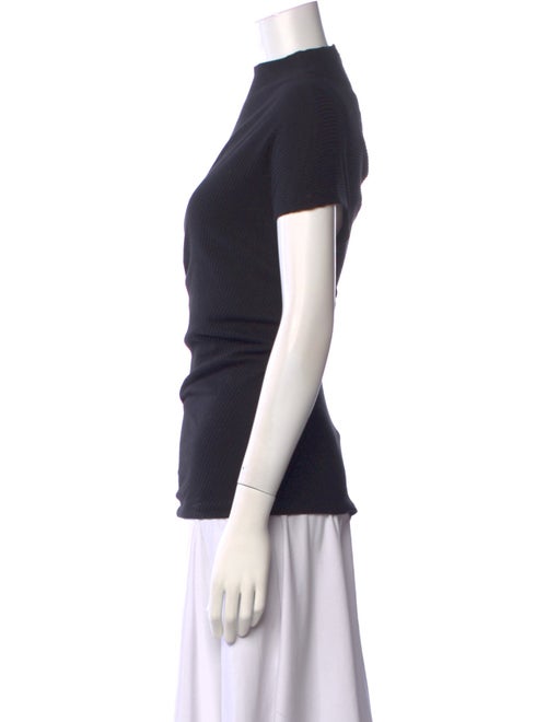 Khaite Mock Neck Short Sleeve Top