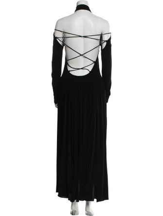 Khaite Off-The-Shoulder Long Dress
