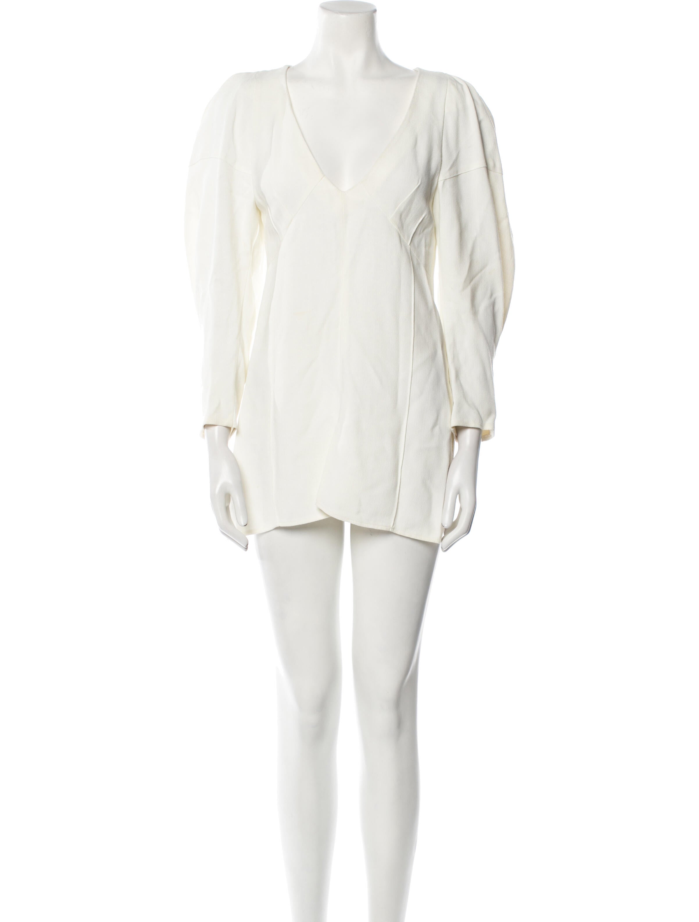 Khaite V-Neck Mini Dress