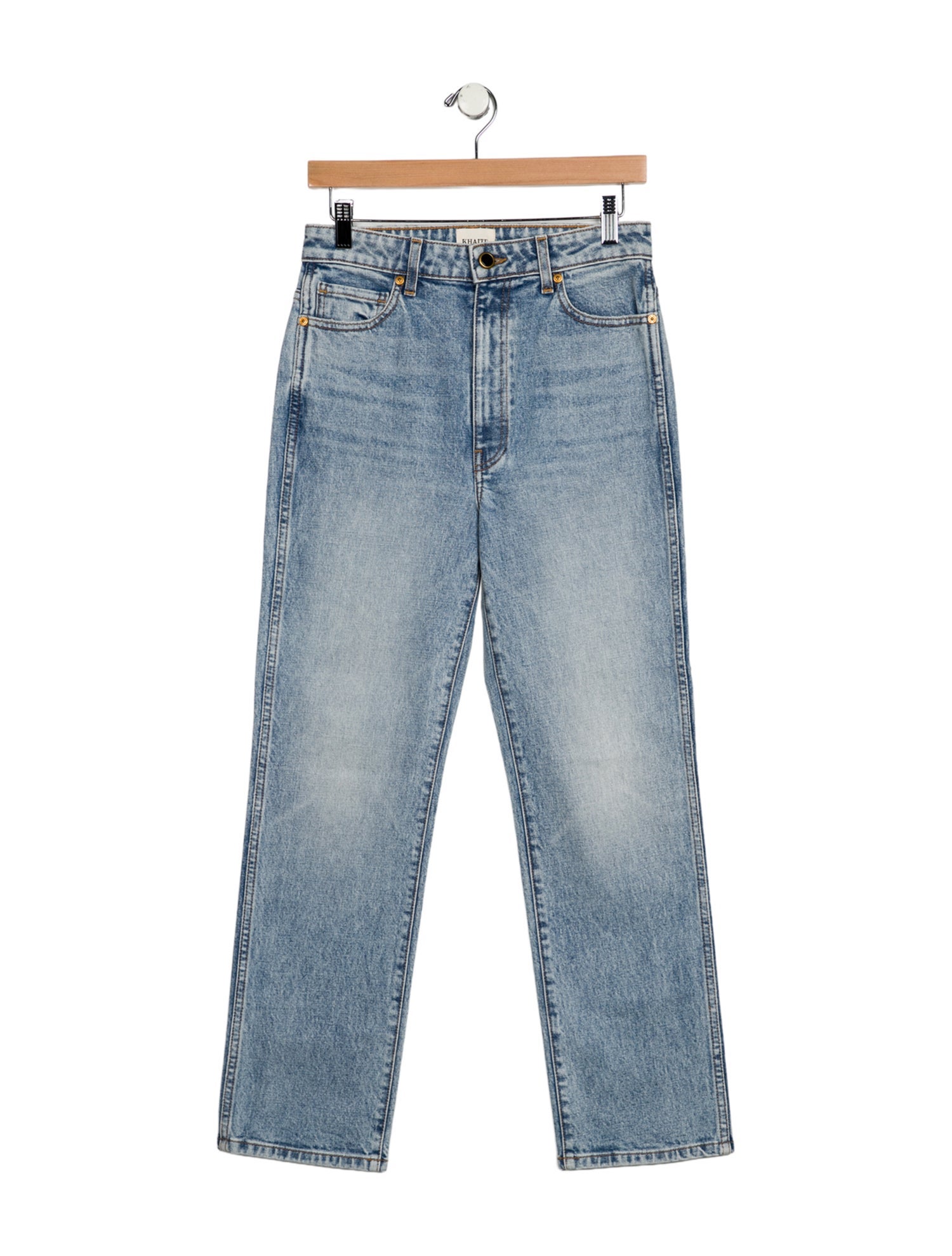Khaite High-Rise Straight Leg Jeans w/ Tags
