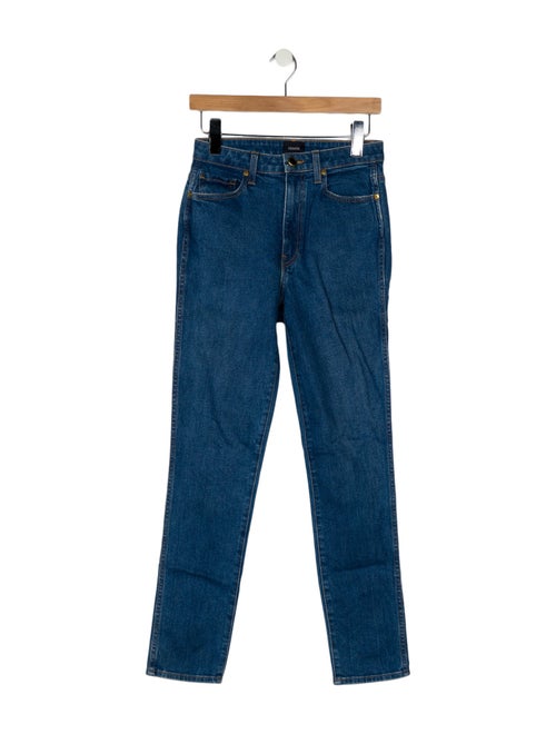 Khaite High-Rise Straight Leg Jeans