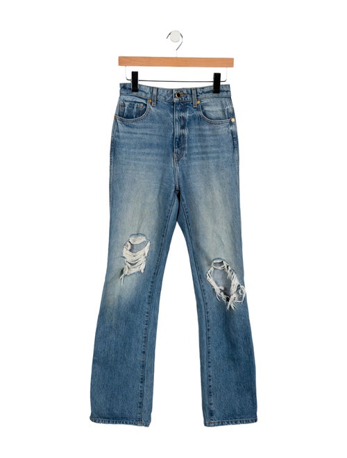 Khaite High-Rise Wide Leg Jeans