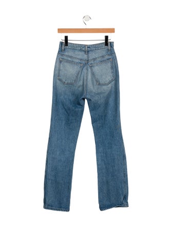 Khaite High-Rise Wide Leg Jeans