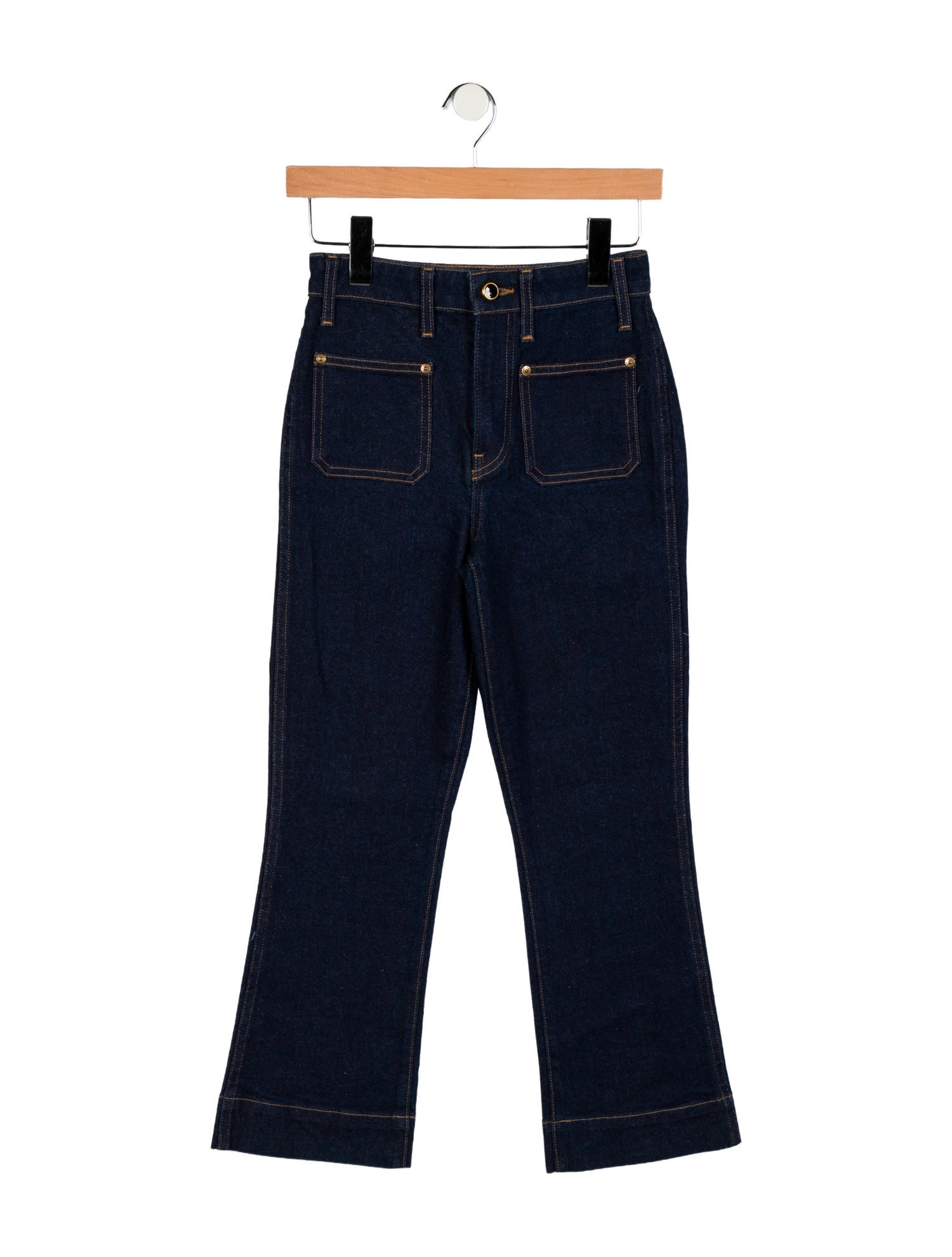 Khaite Low-Rise Straight Leg Jeans