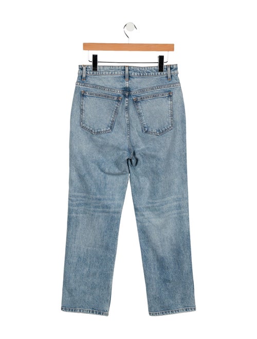 Khaite High-Rise Straight Leg Jeans