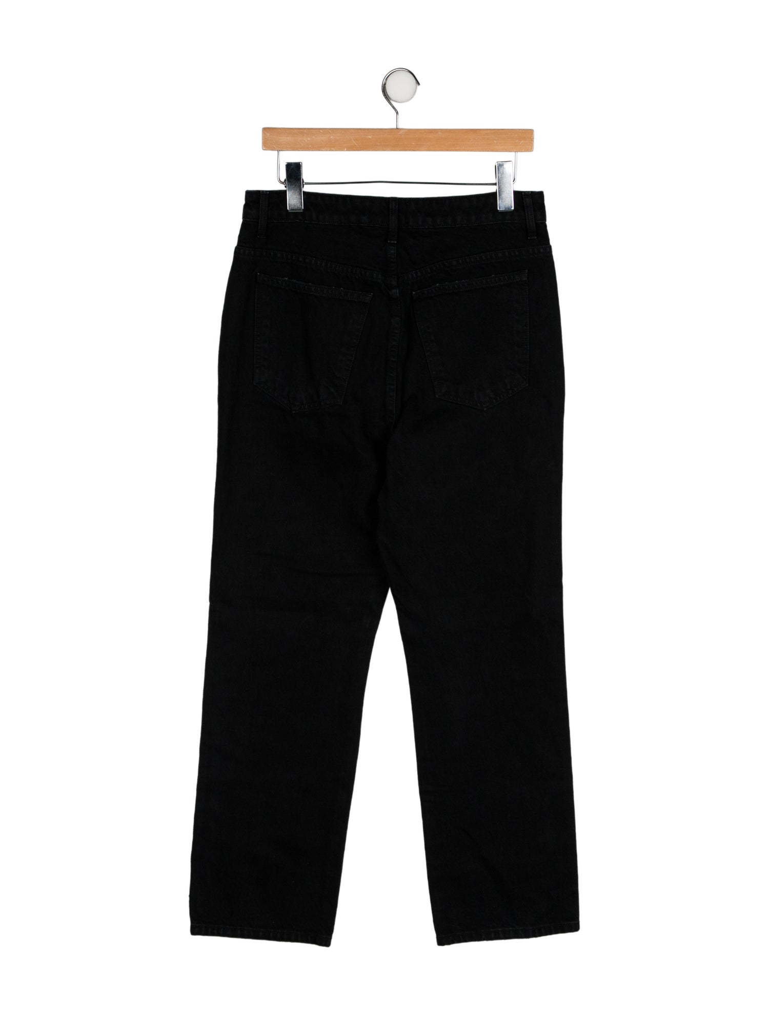 Khaite High-Rise Straight Leg Jeans