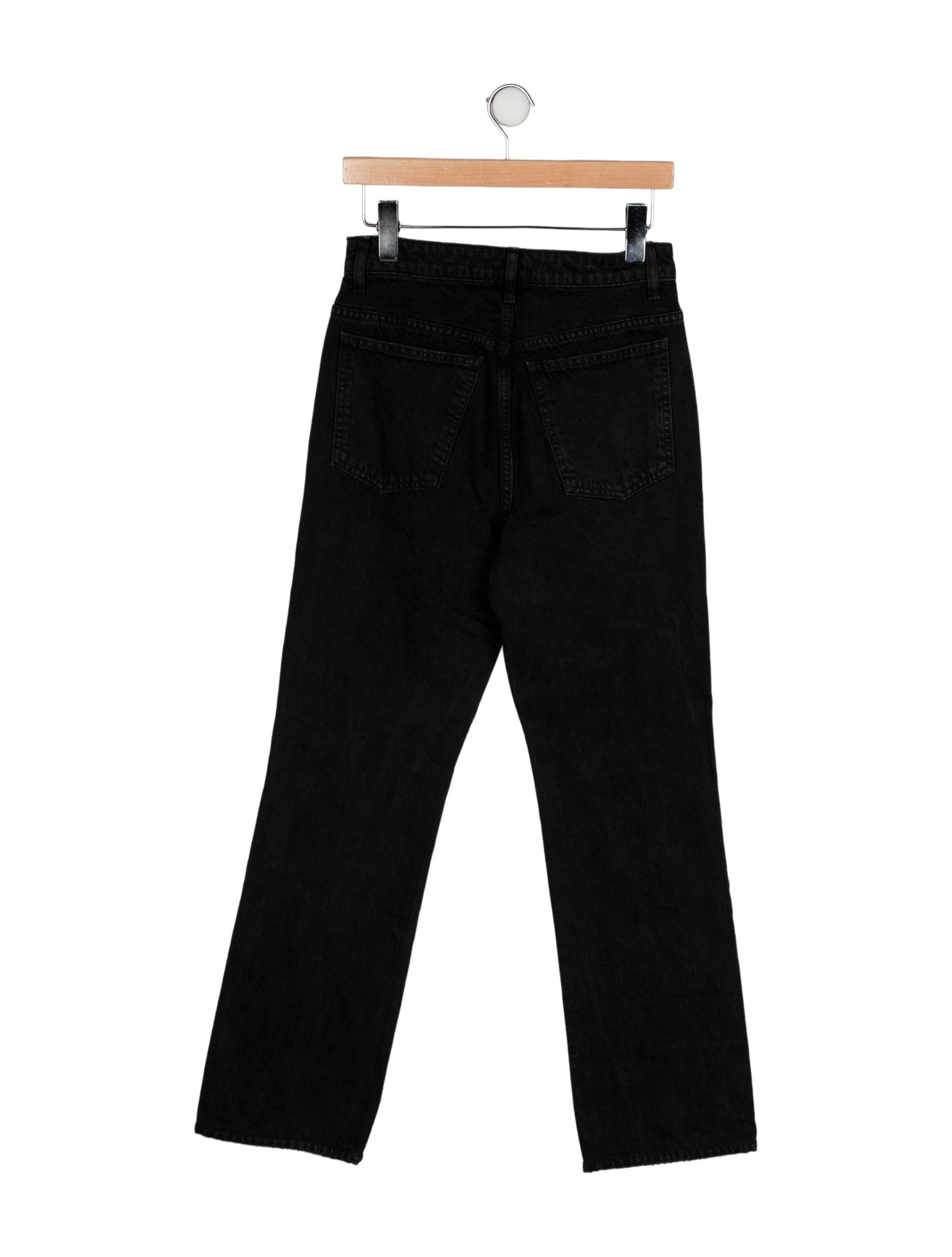 Khaite High-Rise Straight Leg Jeans