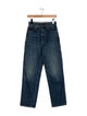Khaite High-Rise Straight Leg Jeans