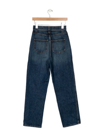 Khaite High-Rise Straight Leg Jeans
