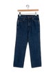 Khaite Mid-Rise Straight Leg Jeans