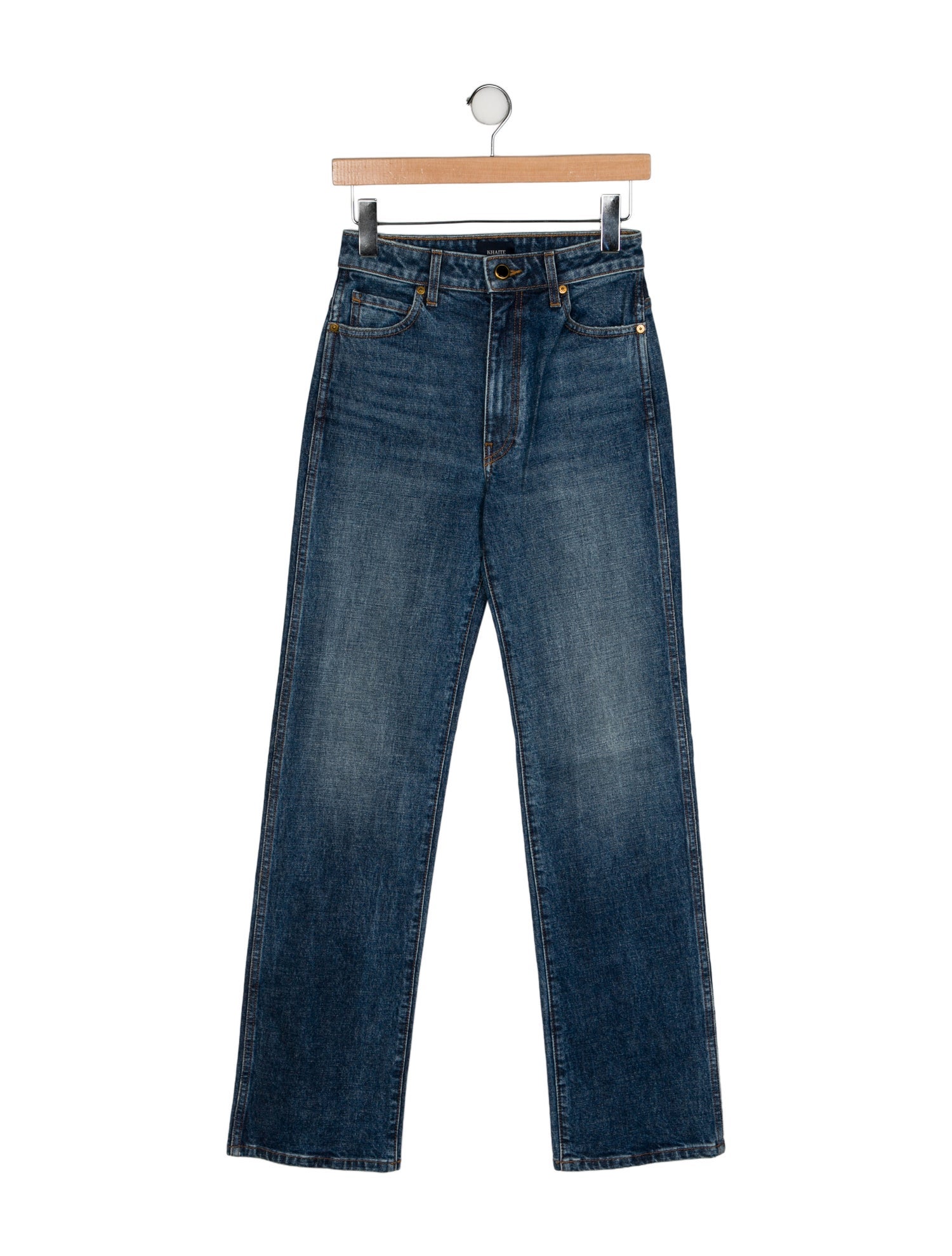 Khaite High-Rise Wide Leg Jeans