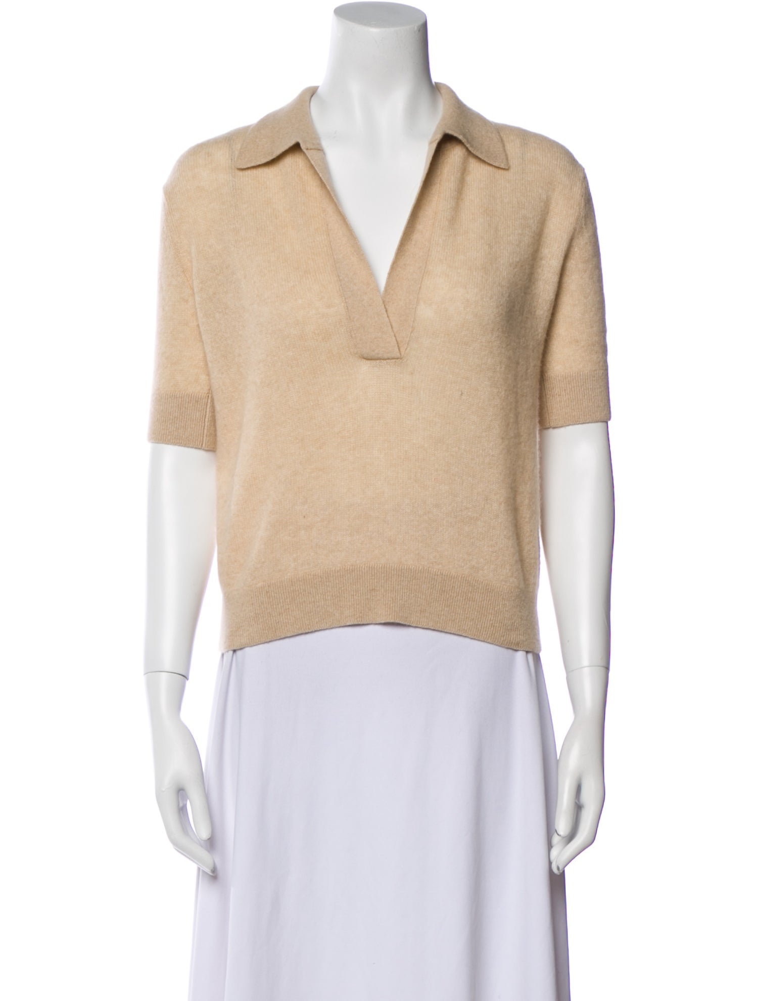 Khaite Cashmere V-Neck Polo