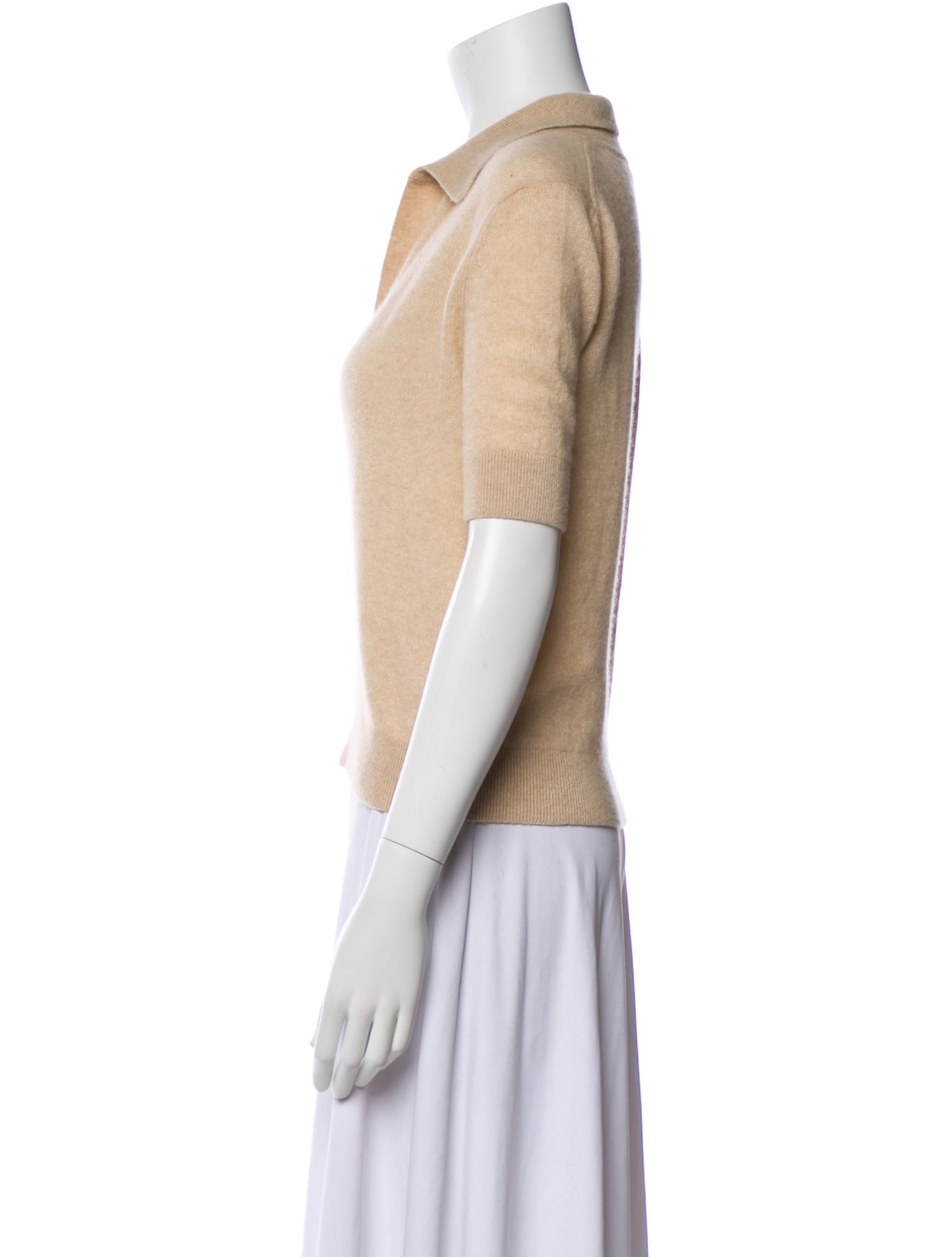 Khaite Cashmere V-Neck Polo