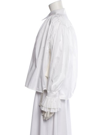 Khaite Long Sleeve Button-Up Top