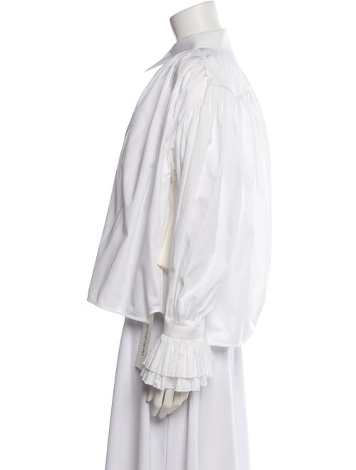 Khaite Long Sleeve Button-Up Top