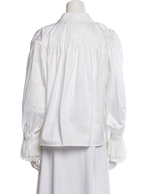 Khaite Long Sleeve Button-Up Top
