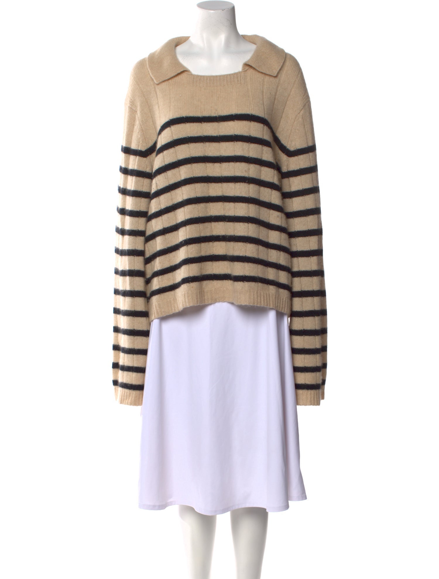 Khaite Cashmere Striped Sweater