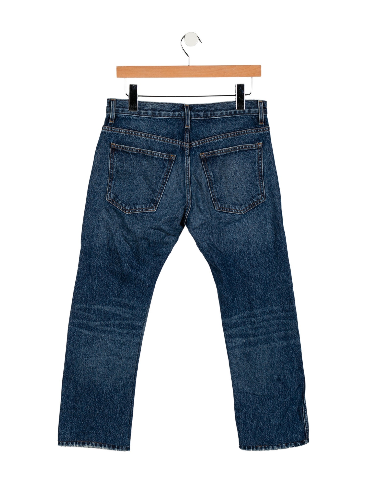 Khaite Mid-Rise Straight Leg Jeans