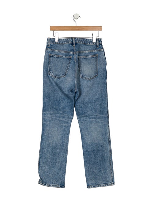 Khaite High-Rise Straight Leg Jeans