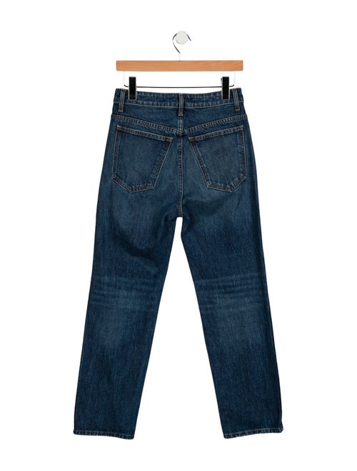 Khaite High-Rise Straight Leg Jeans