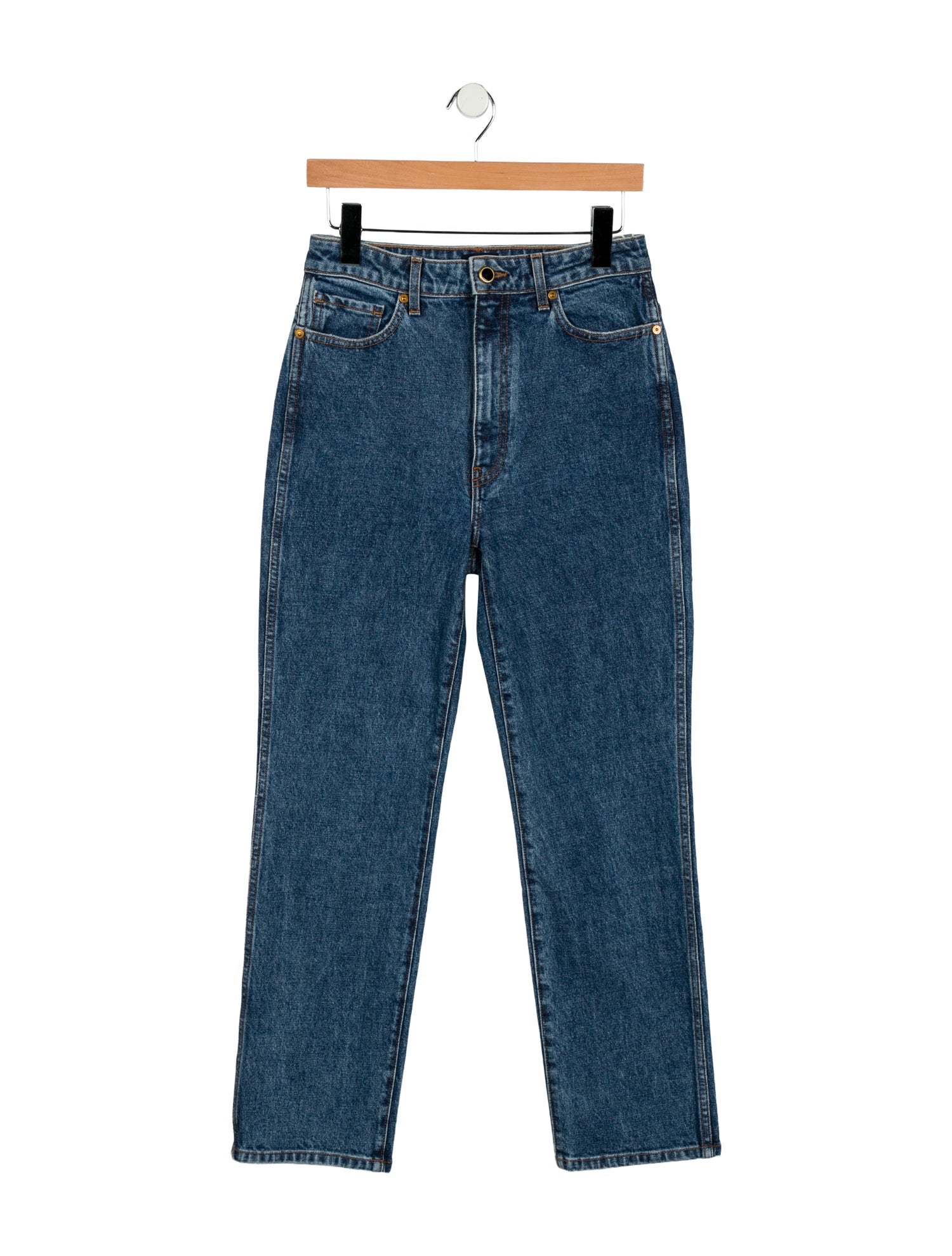 Khaite High-Rise Straight Leg Jeans w/ Tags