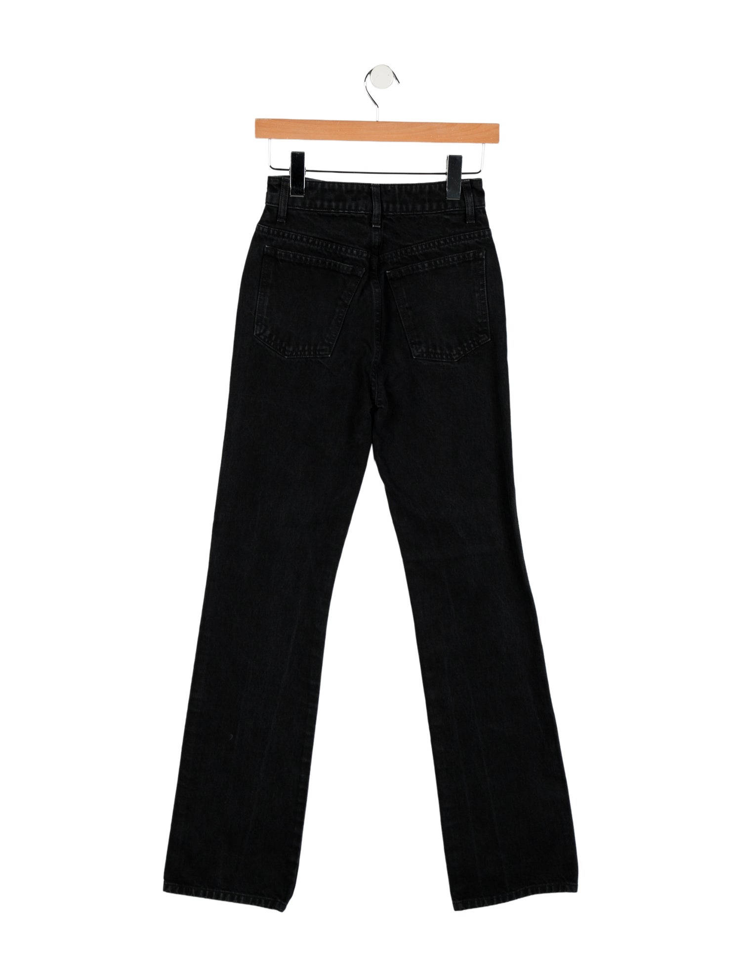 Khaite High-Rise Straight Leg Jeans