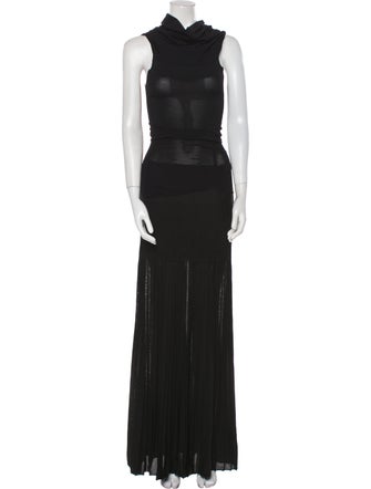 Khaite Cowl Neck Long Dress