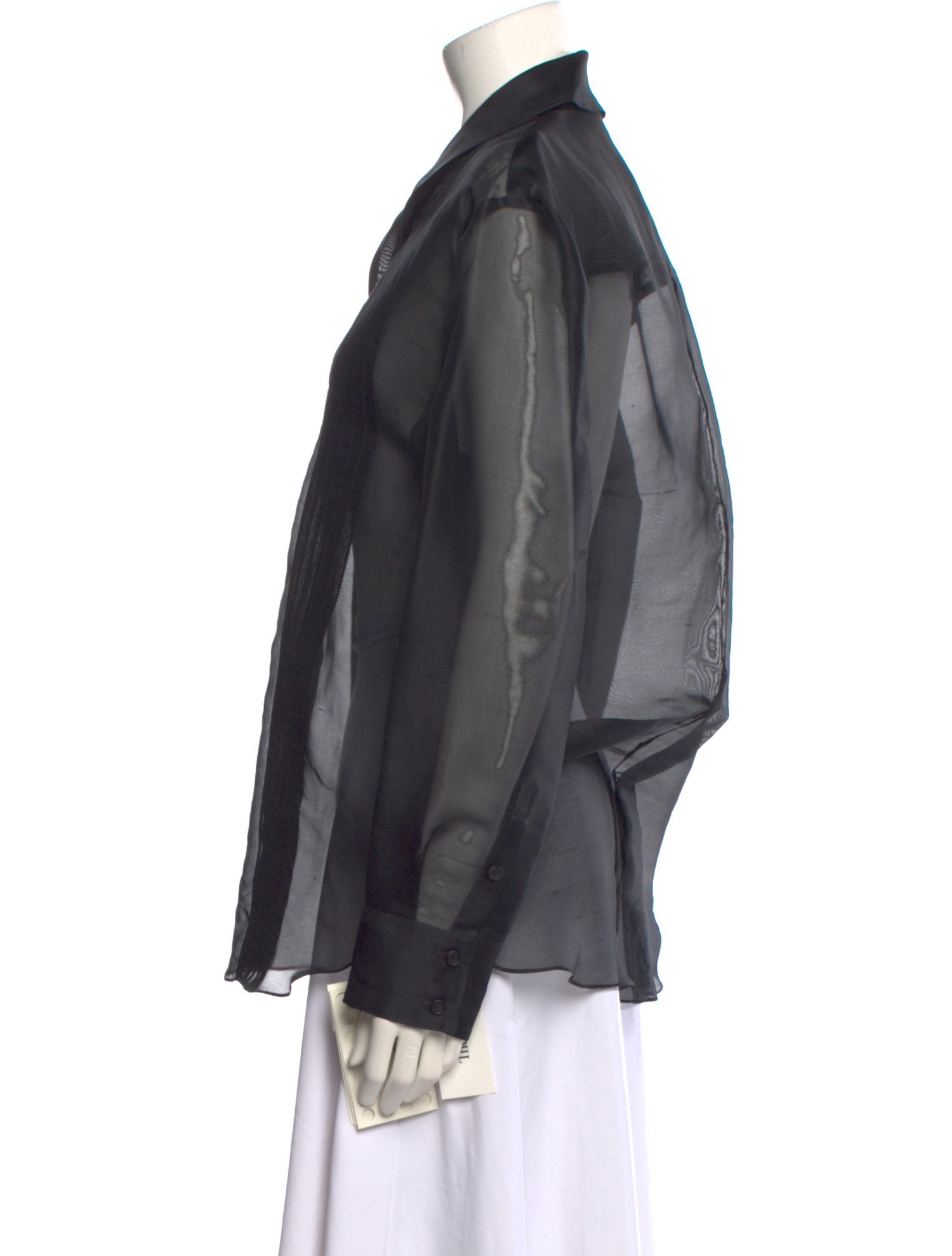 Khaite Silk Long Sleeve Button-Up Top w/ Tags