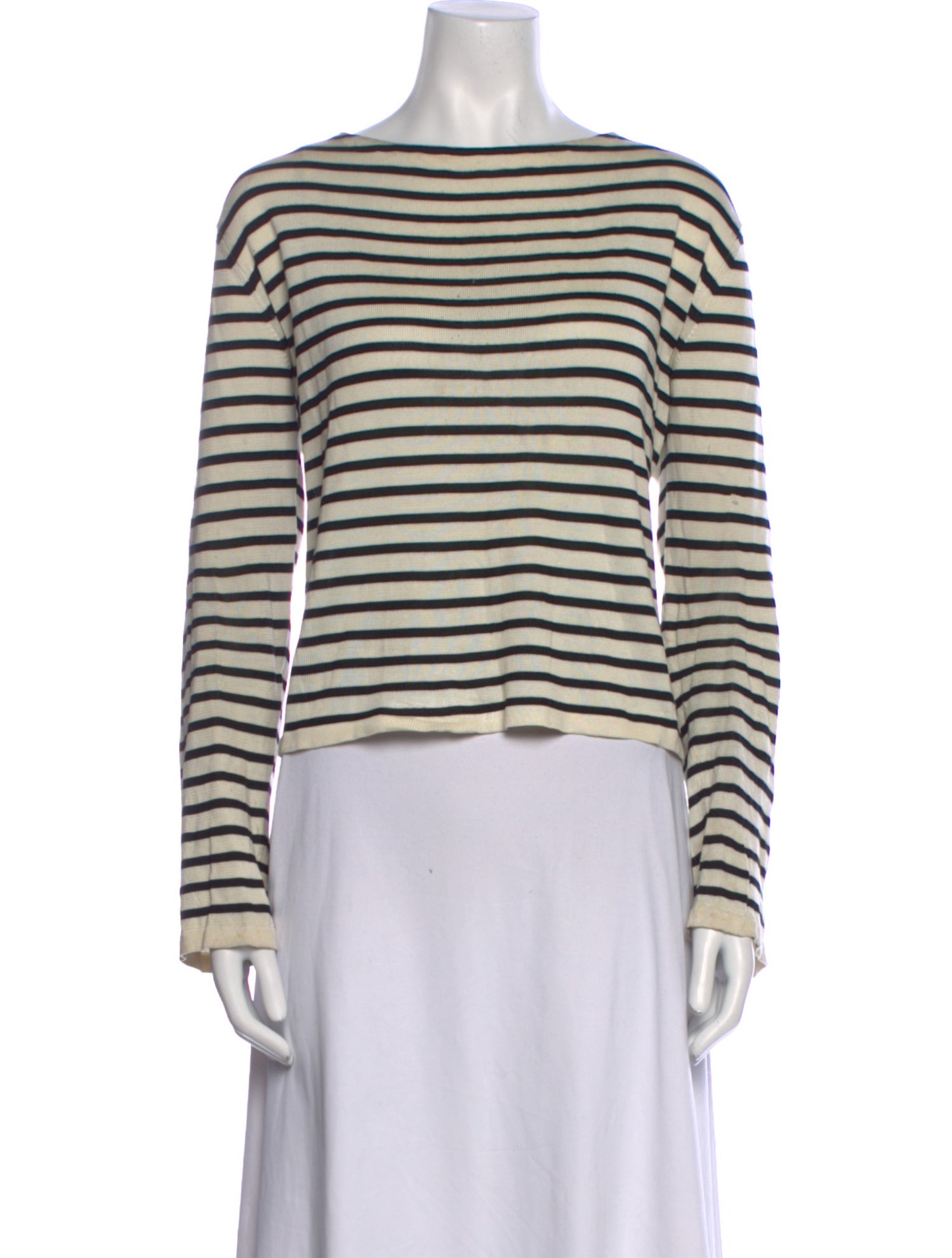 Khaite Silk Striped Top